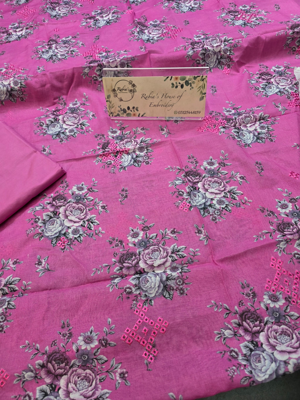 Bareeze prints 3pc plus embroidered
