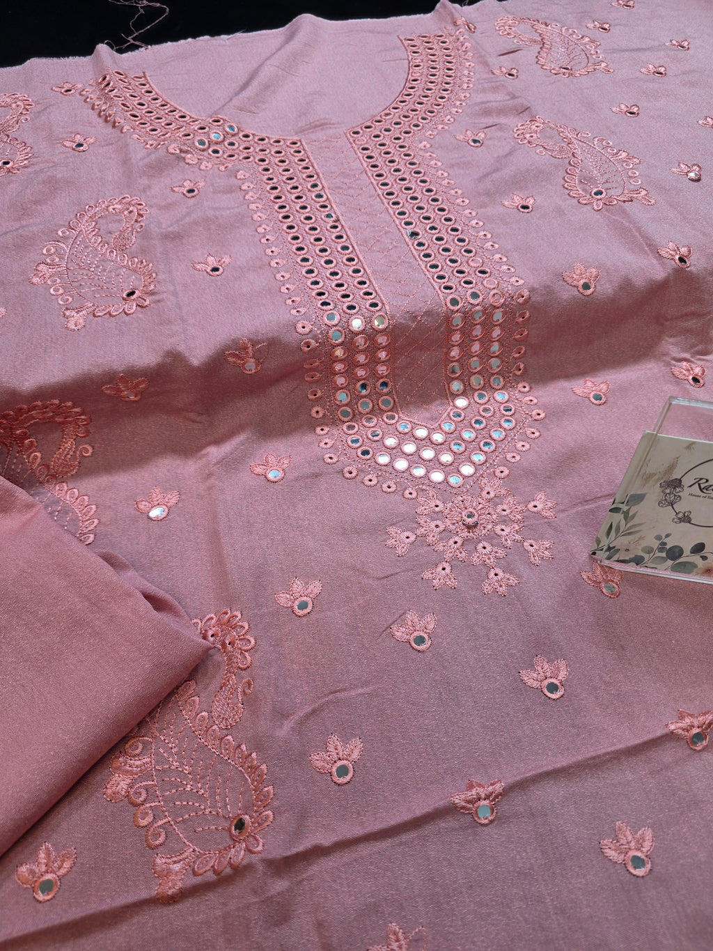 Winter kerandi 3pc with chiffon duppatta
