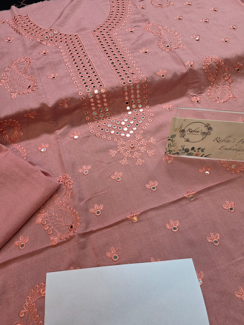 Winter kerandi 3pc with chiffon duppatta