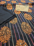 Winter kerandi allover embroidered with chiffon duppatta