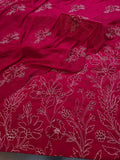 Winter kerandi allover embroidered 3pc with chiffon duppatta