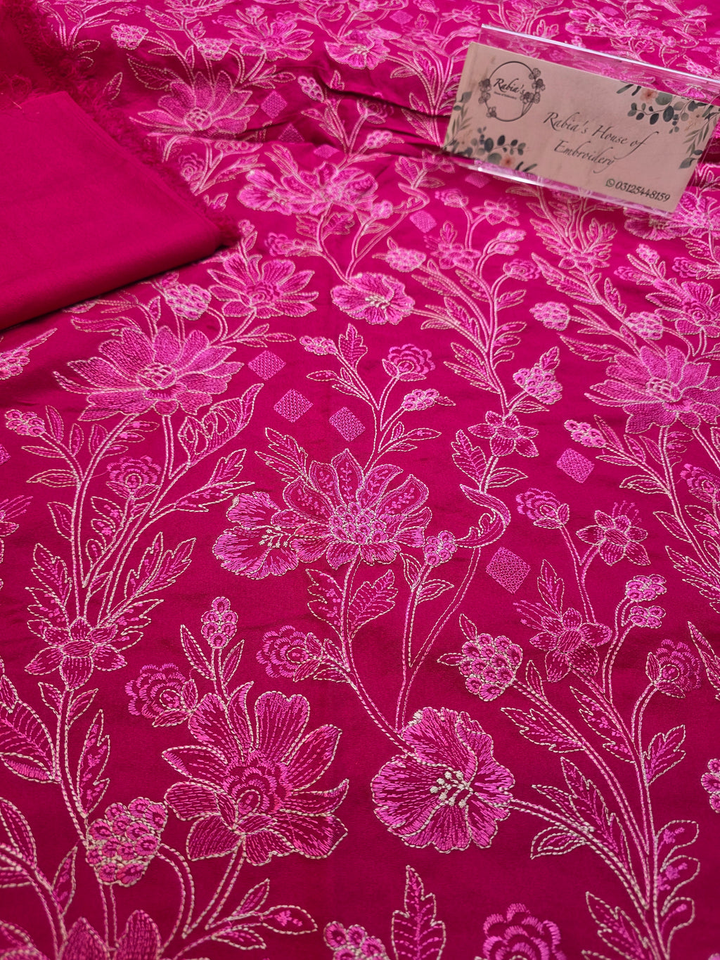 Winter kerandi 3pc allover embroidered with chiffon