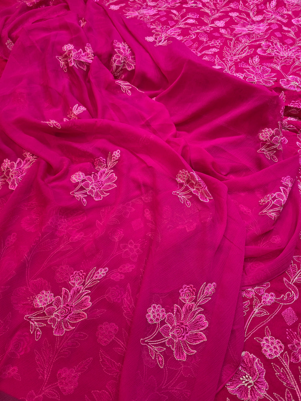 Winter kerandi 3pc allover embroidered with chiffon