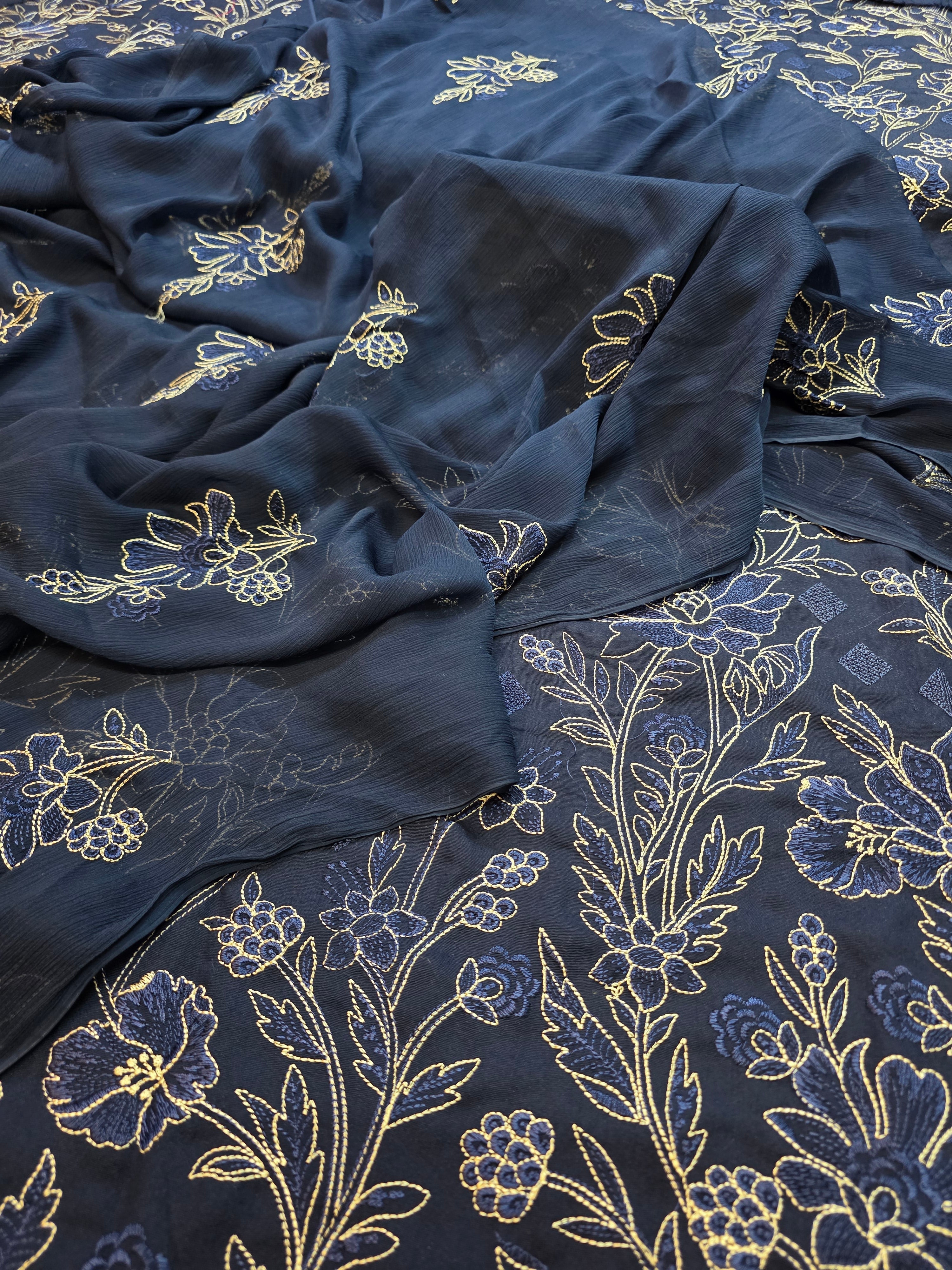 Kerandi allover 3pc with chiffon duppatta