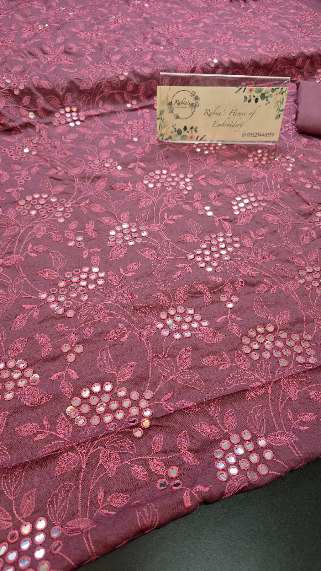 Winter kerandi 3pc allover with chiffon duppatta