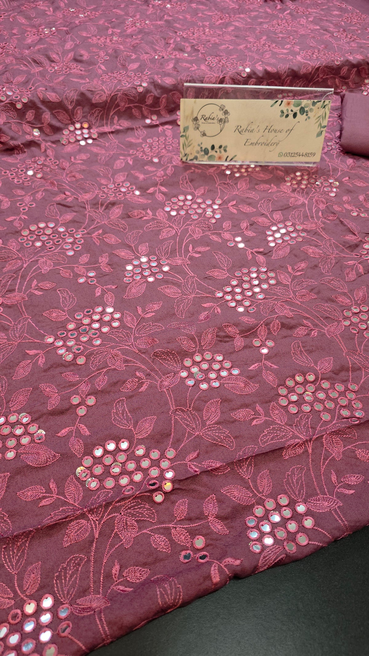 Winter kerandi 3pc allover with chiffon duppatta
