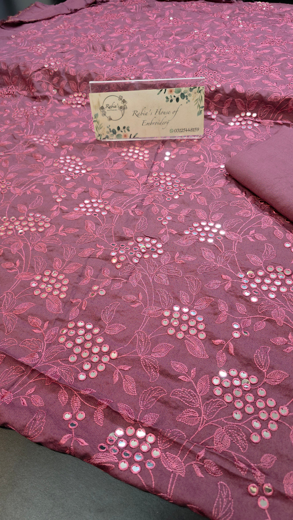 Winter kerandi 3pc allover with chiffon duppatta