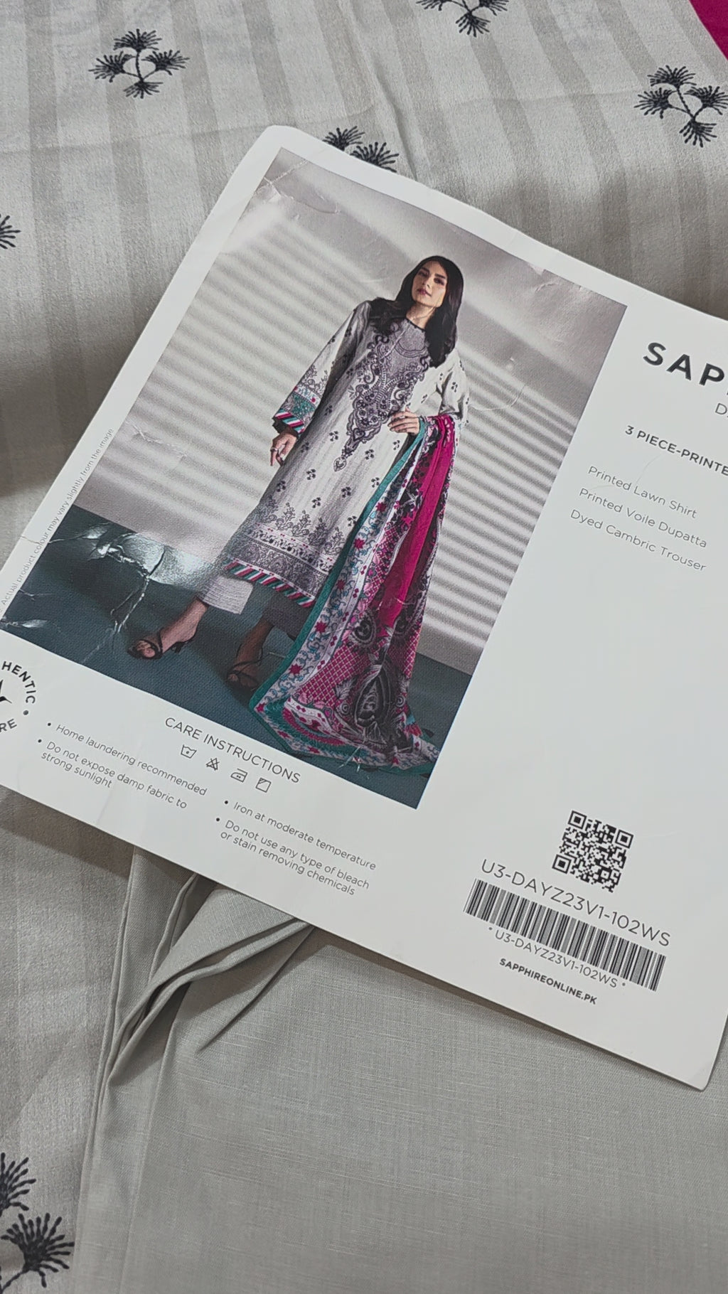 Sapphire printed
