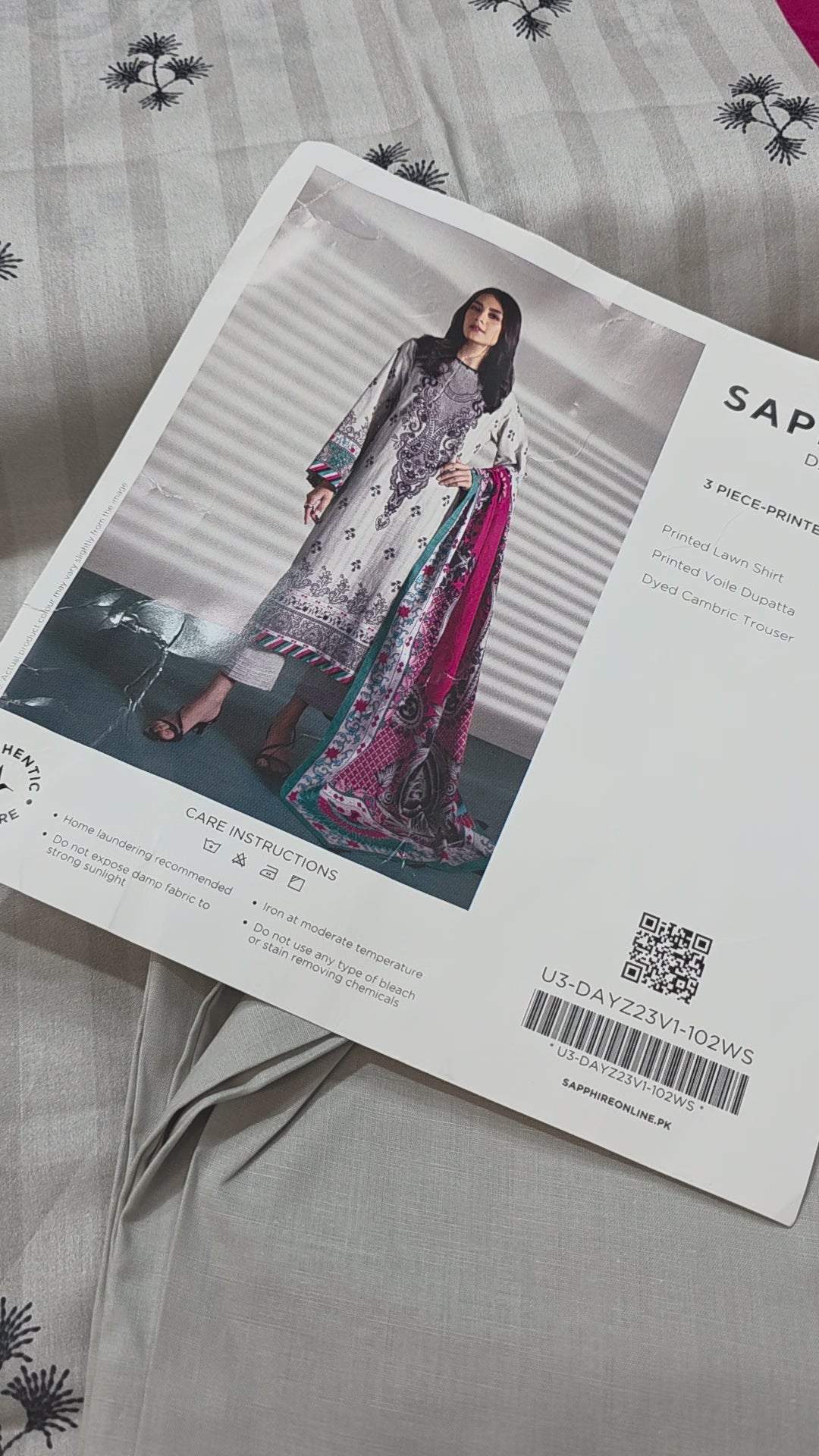 Sapphire printed