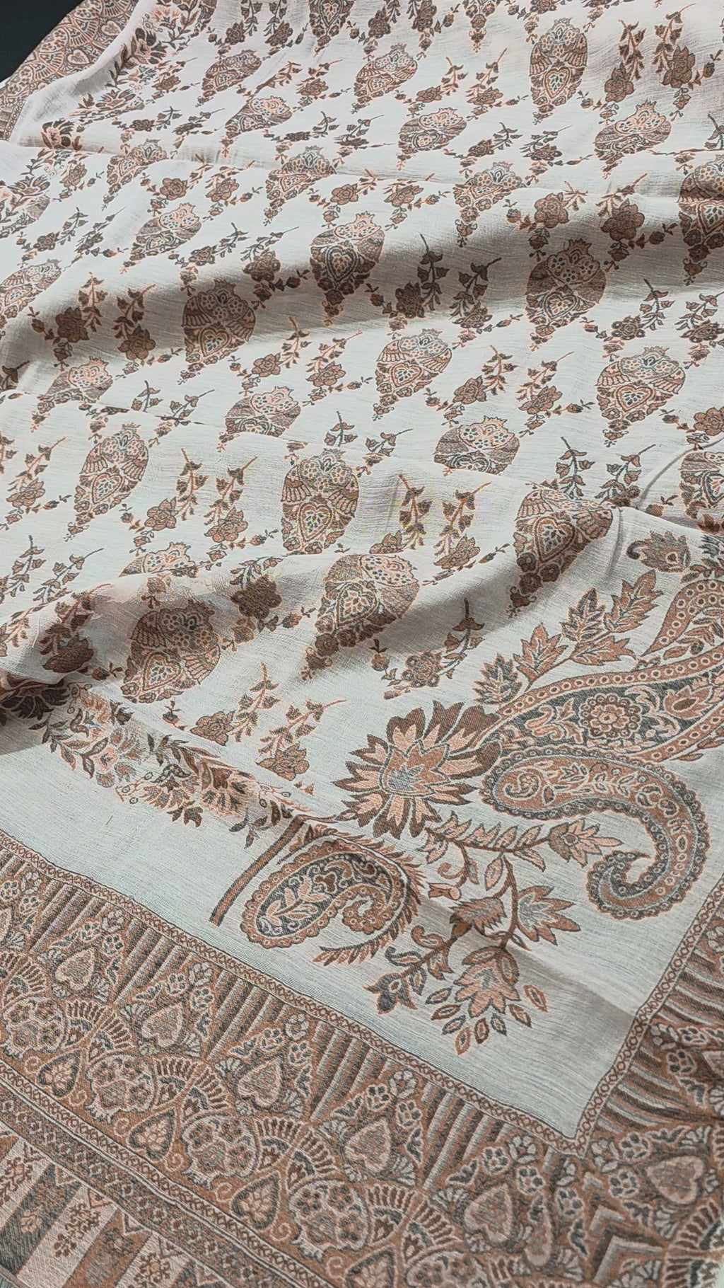 Handmade lawn kani shawl