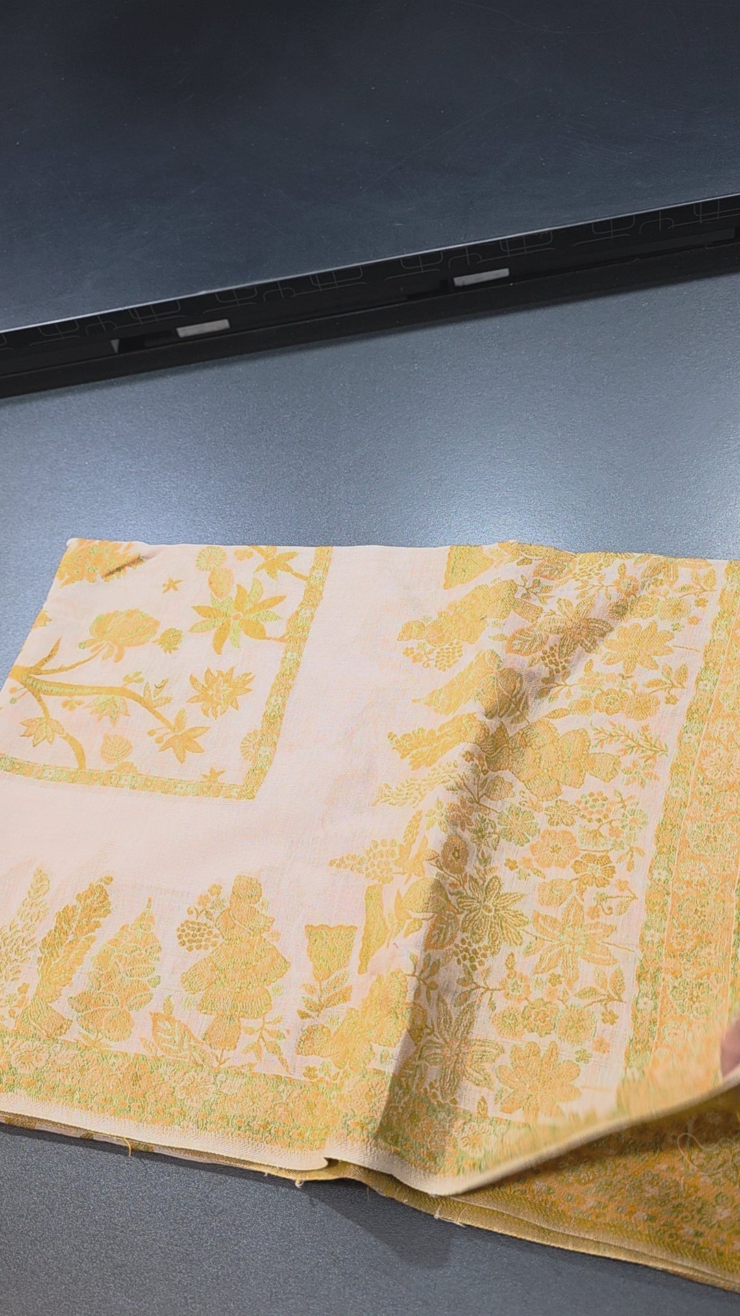Handmade lawn kani shawl