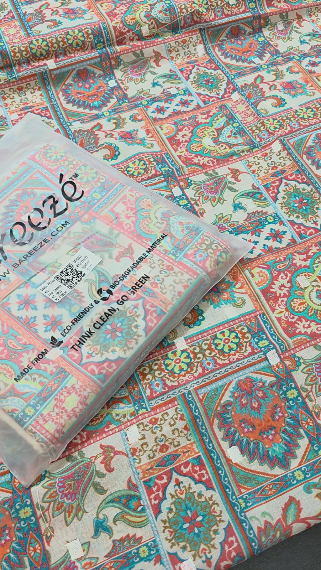Bareeze lawn  printed 3pc plus embroidery