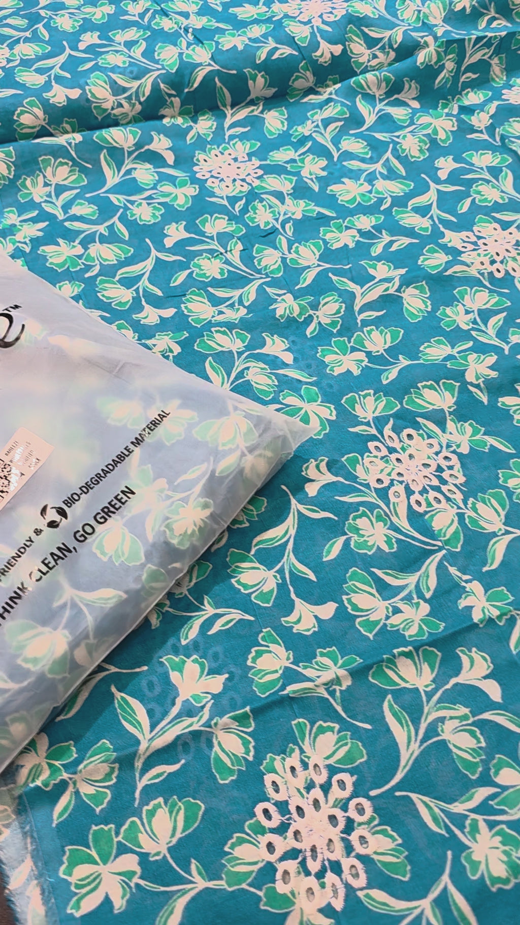 Bareeze lawn printed plus embroidery