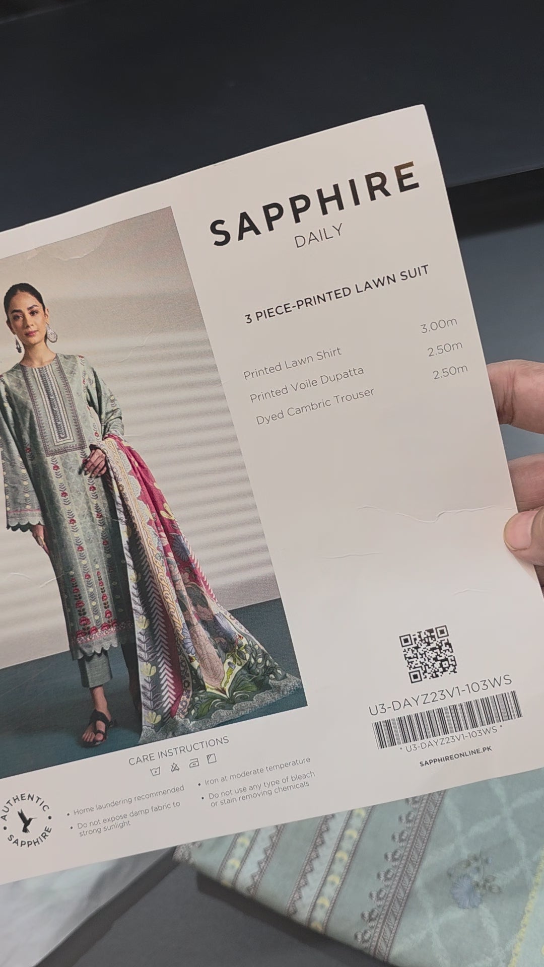 Sapphire printed