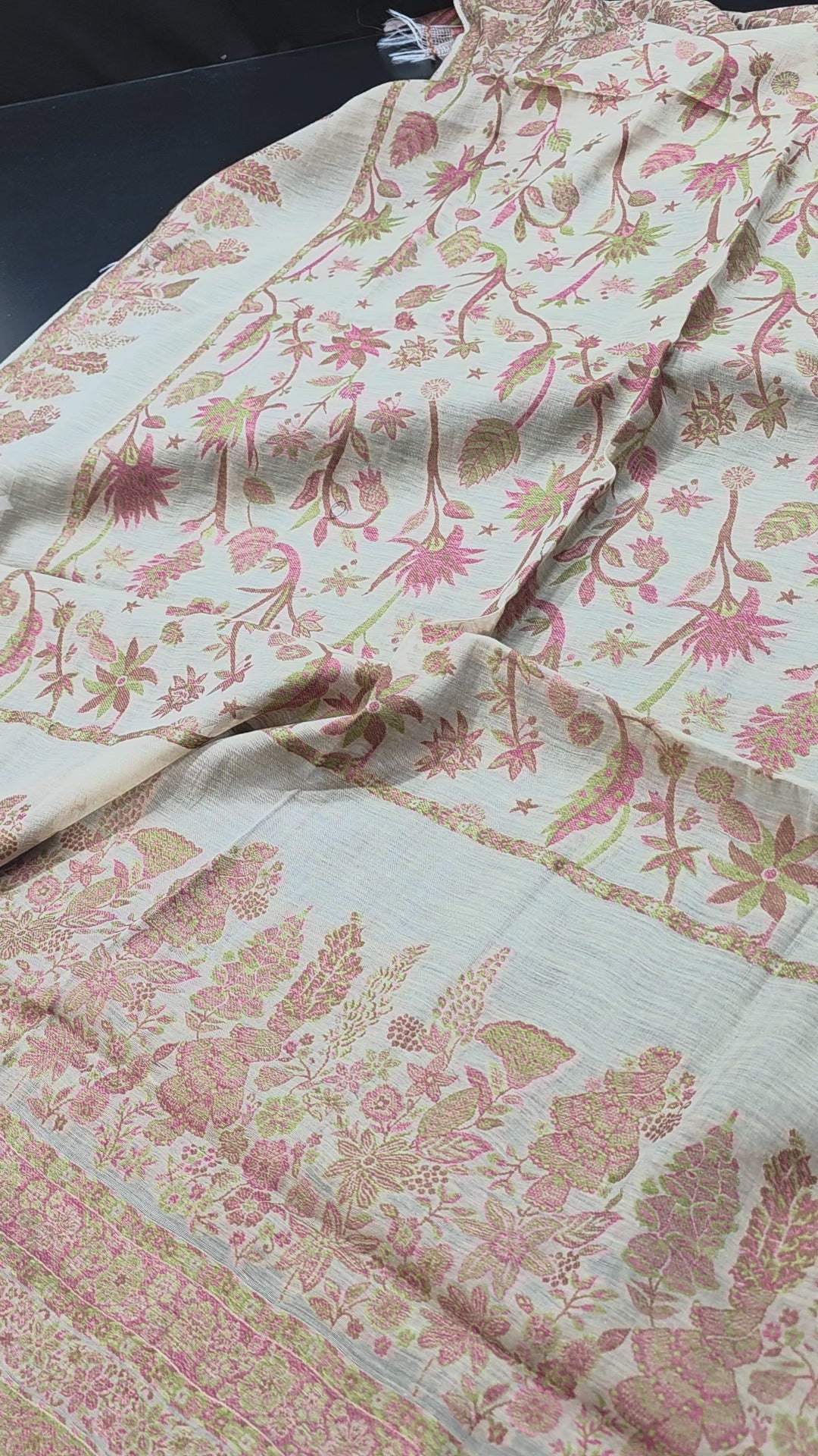 Handmade lawn kani shawl