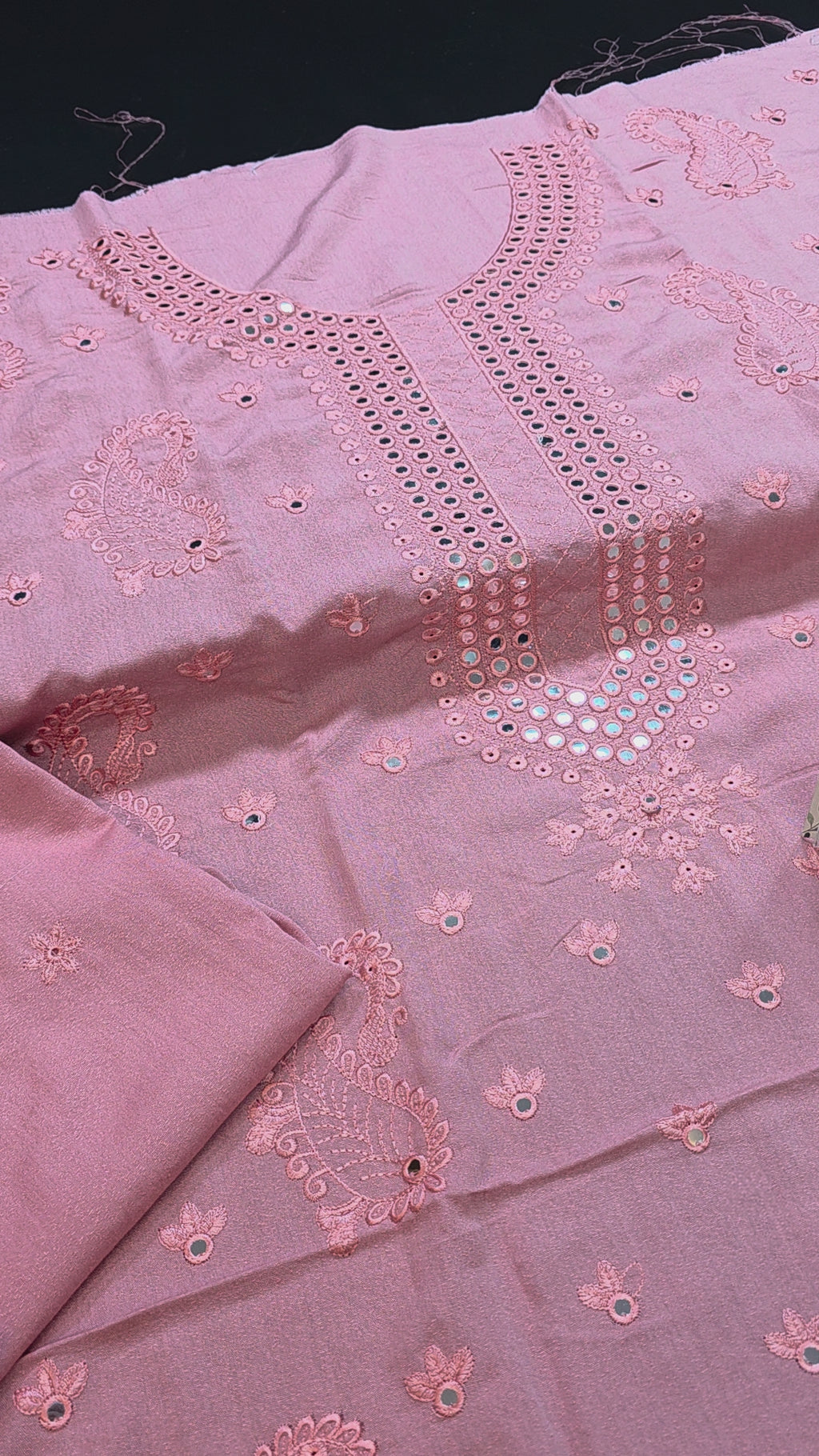 Winter kerandi 3pc with chiffon duppatta