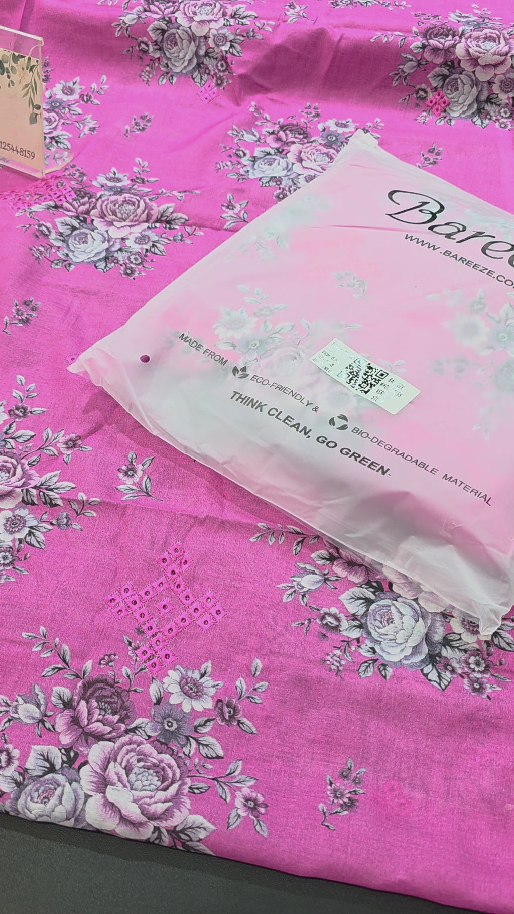 Bareeze prints 3pc plus embroidered