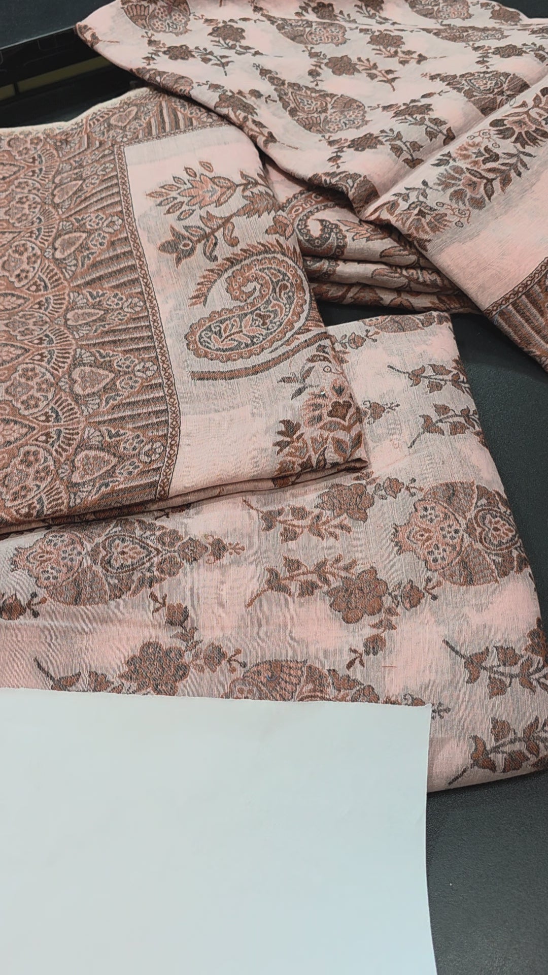 Handmade lawn kani shawl