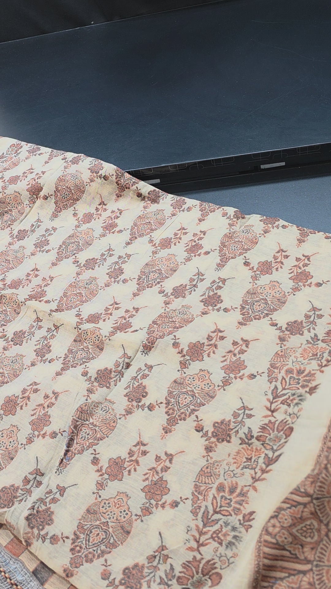 Handmade lawn kani shawl