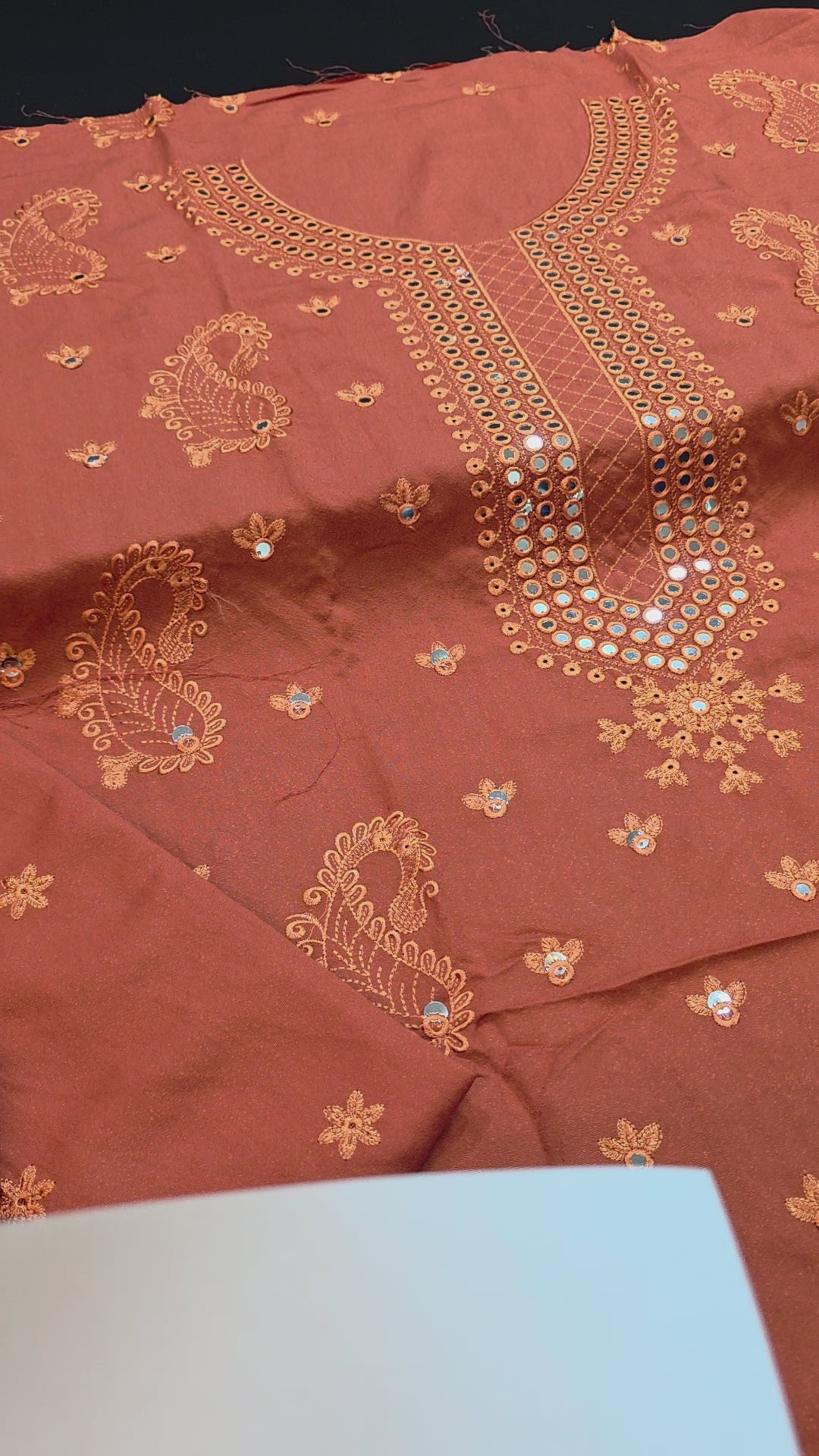 Winter kerandi 3pc with chiffon duppatta