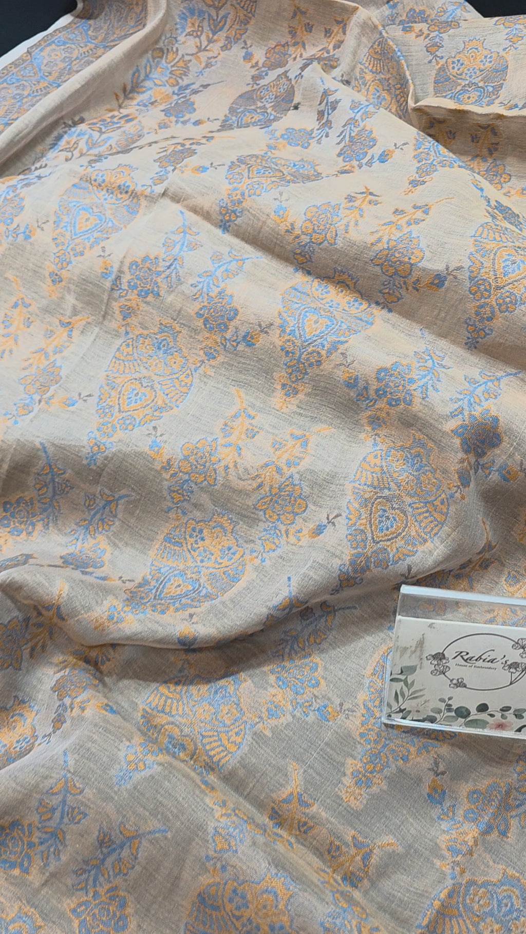 Handmade lawn kani shawl