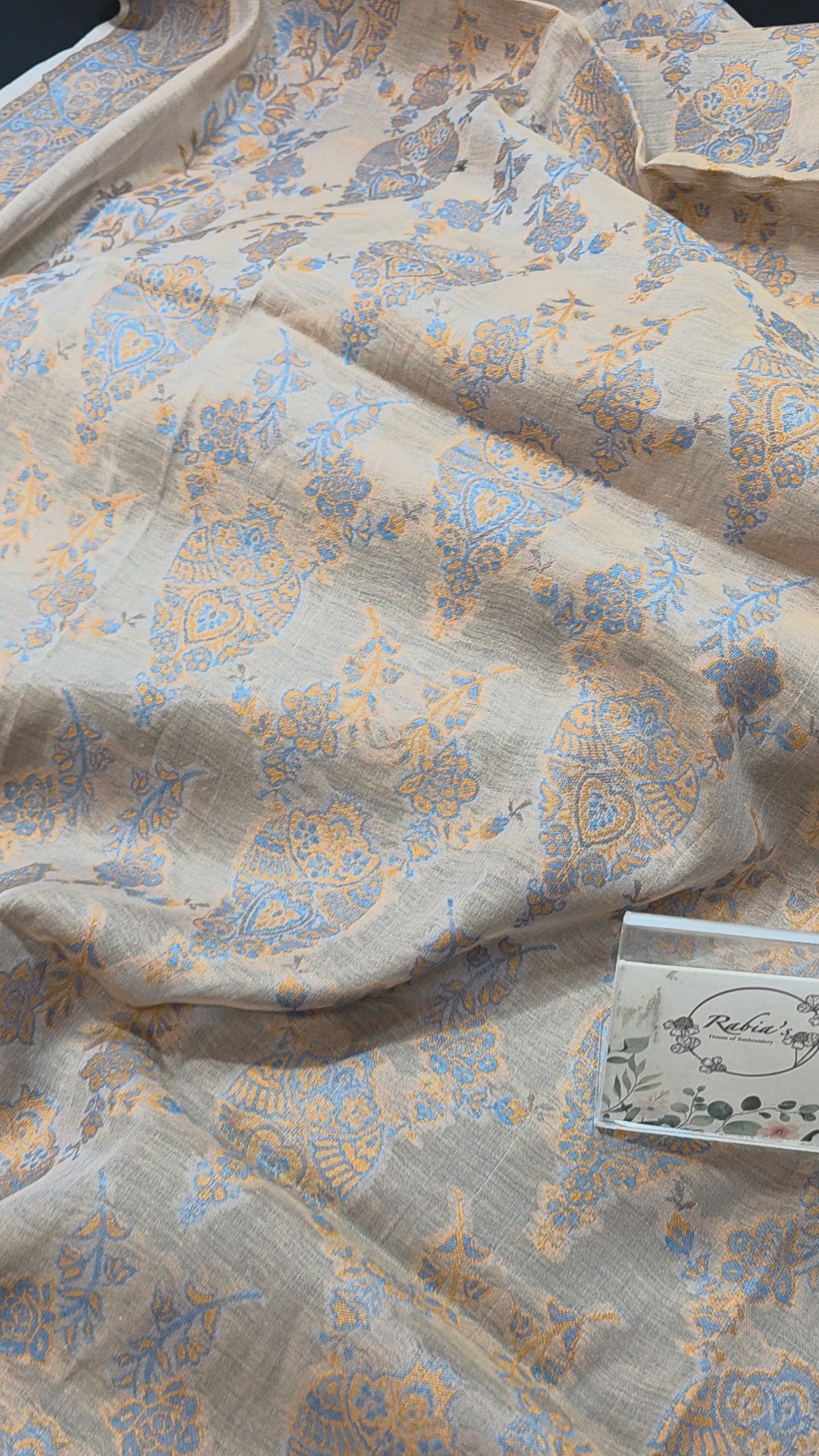 Handmade lawn kani shawl