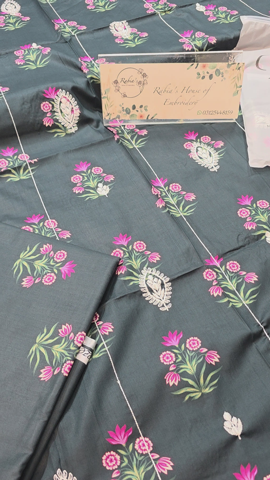 Bareeze lawn 2pc printed plus embroidered