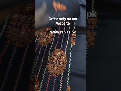 Winter kerandi 3pc allover embroidered with chiffon duppatta