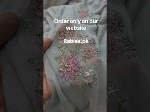 Winter kerandi 3pc allover embroidered with chiffon duppatta