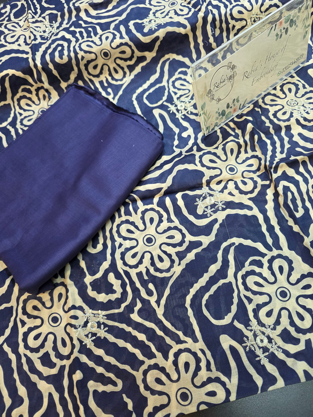 Bareeze printed plus embroidered RETURN PARCELS LAWN DUPPATTA