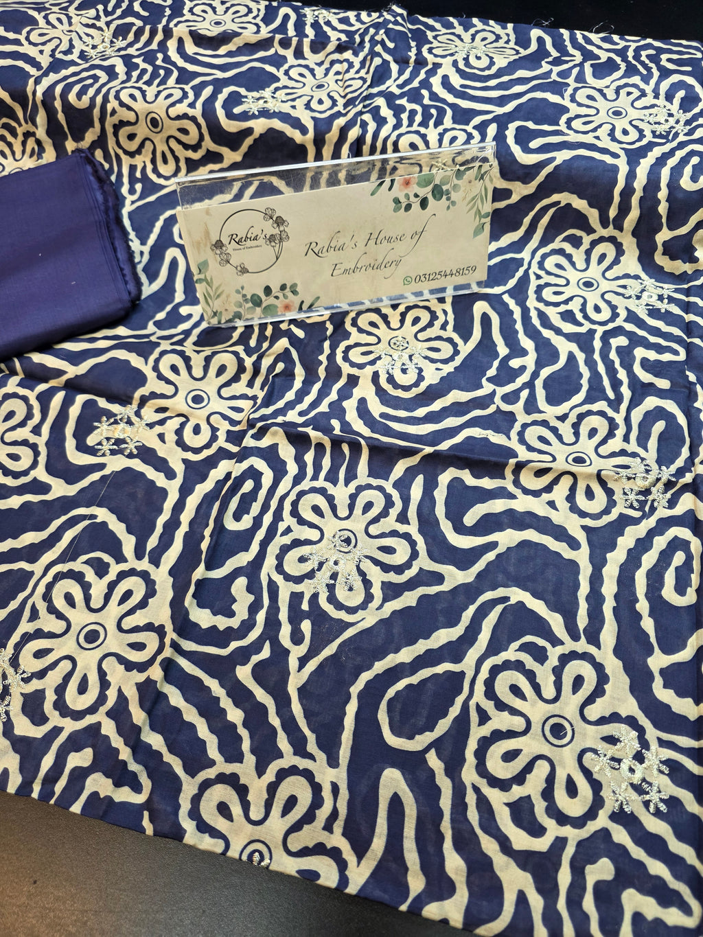 Bareeze printed plus embroidered RETURN PARCELS LAWN DUPPATTA