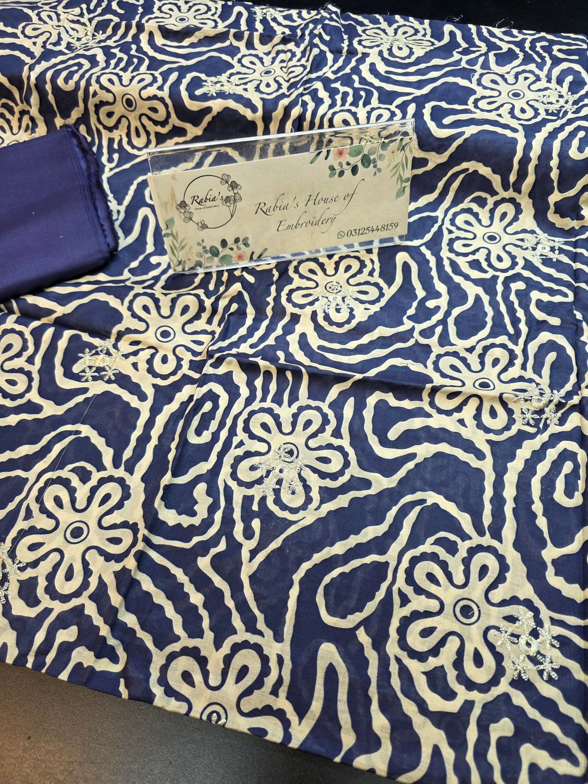 Bareeze printed plus embroidered RETURN PARCELS LAWN DUPPATTA