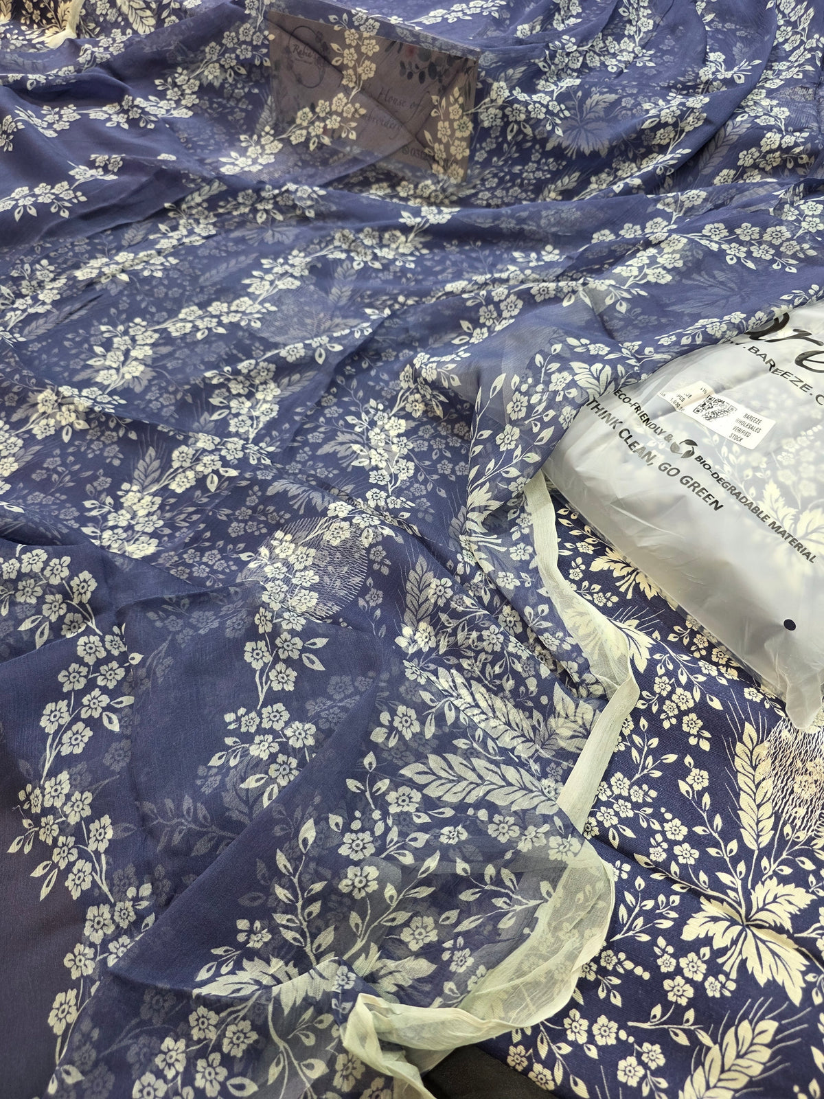 Bareeze printed plus embroidered