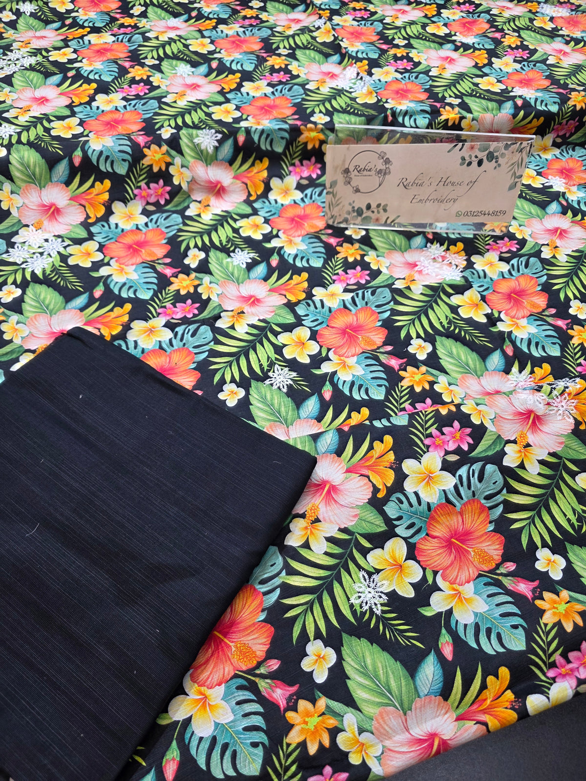 Bareeze printed plus embroidered khadder (SHAWL)