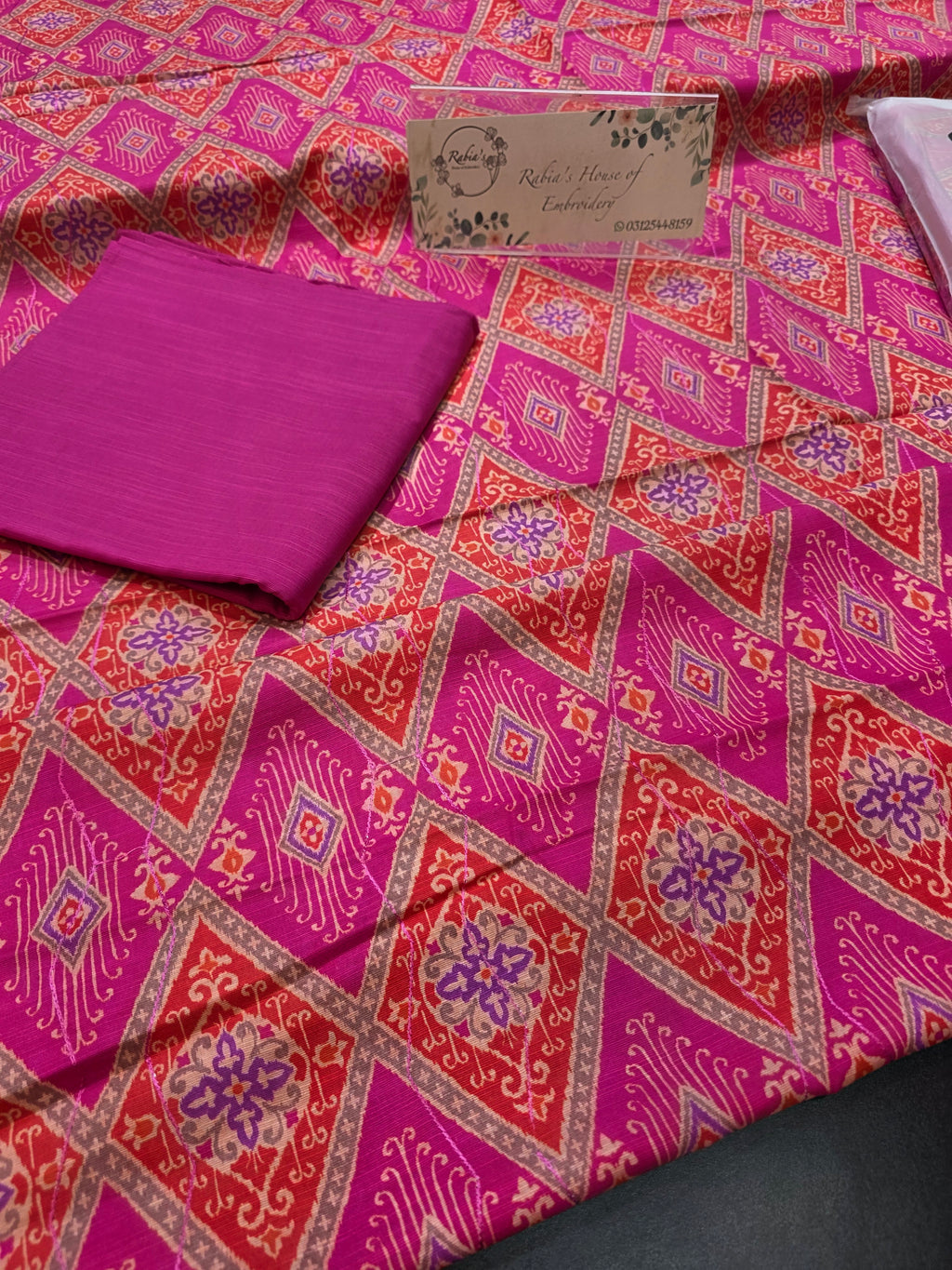 Bareeze printed plus embroidered khadder (SHAWL)