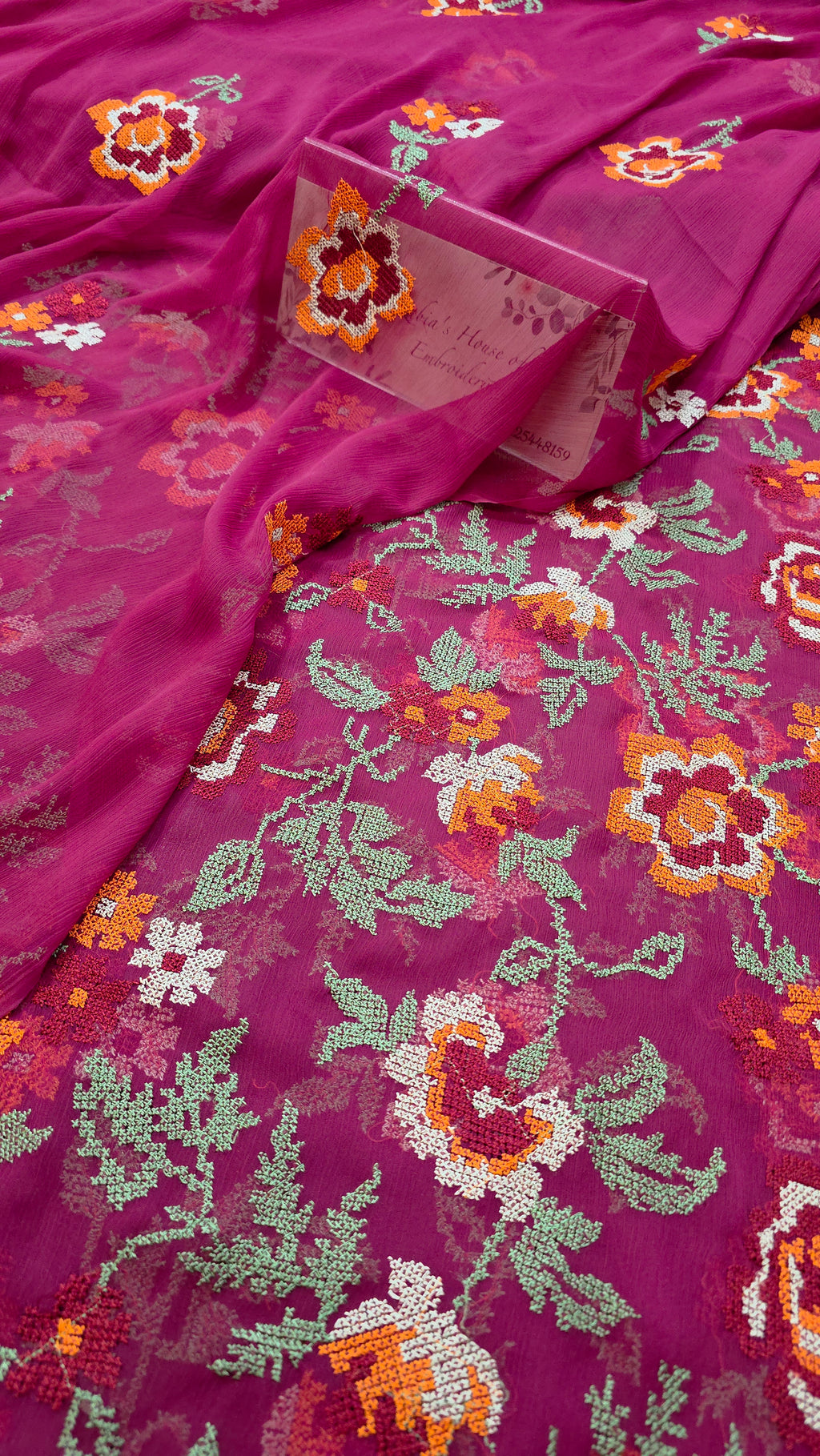 Chiffon allover embroidered ( Shirt and duppatta)