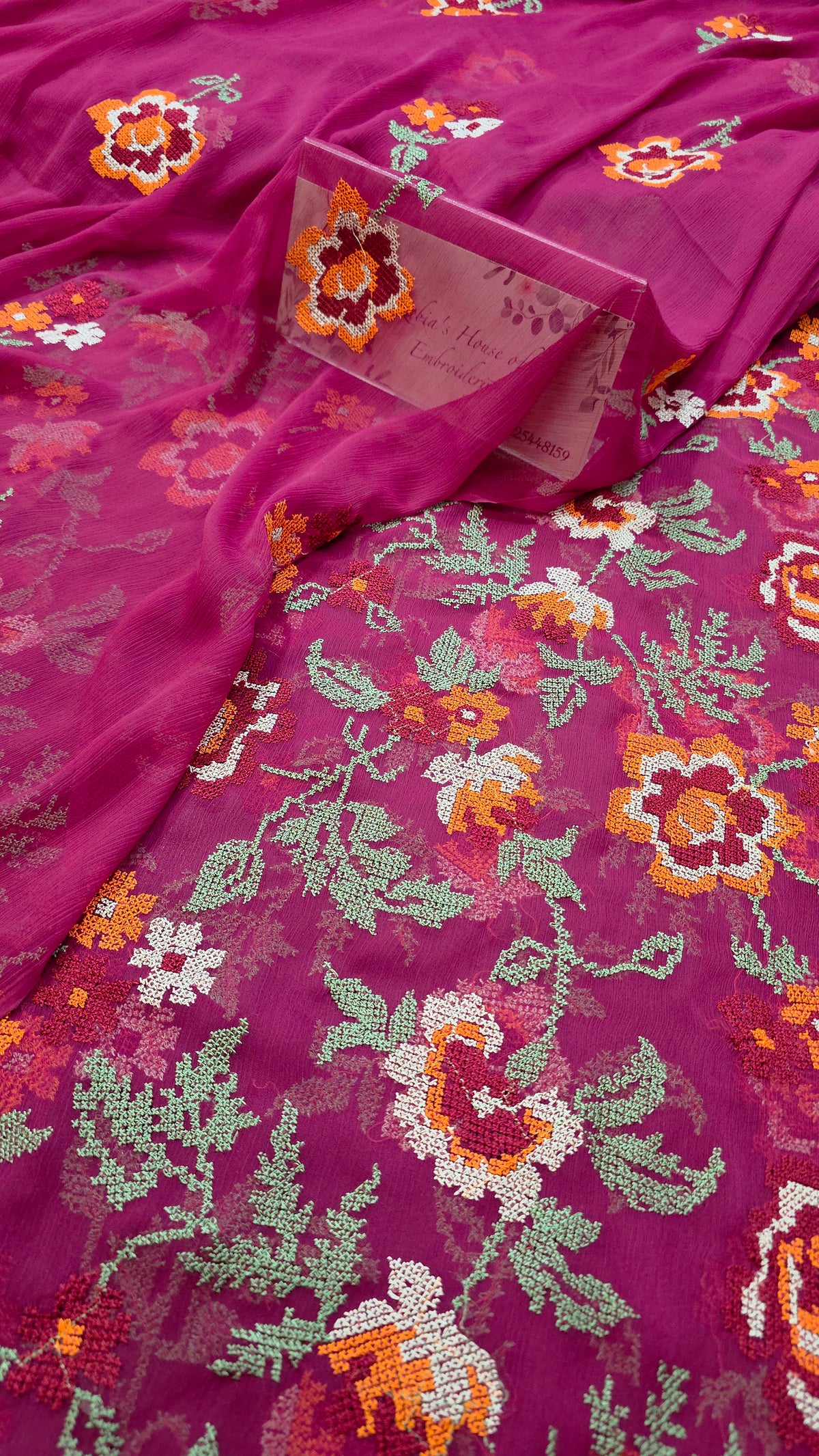 Chiffon allover embroidered ( Shirt and duppatta)
