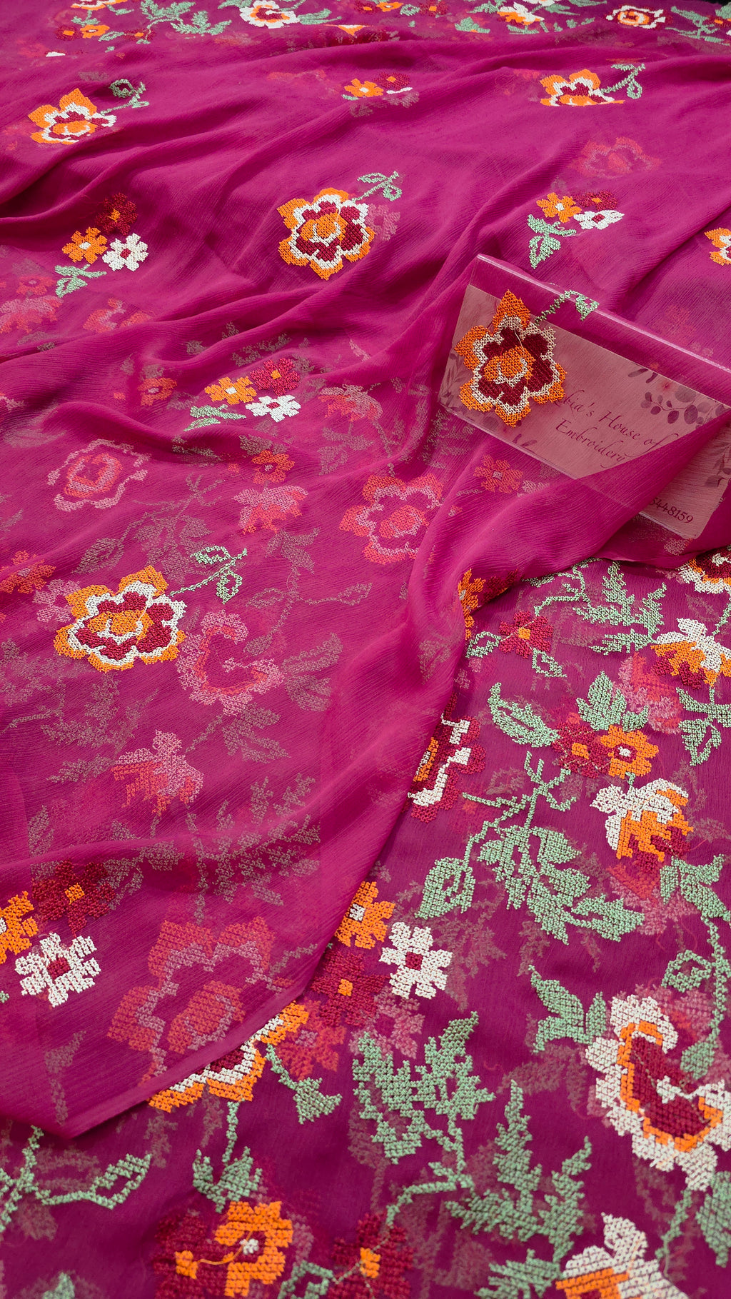 Chiffon allover embroidered ( Shirt and duppatta)
