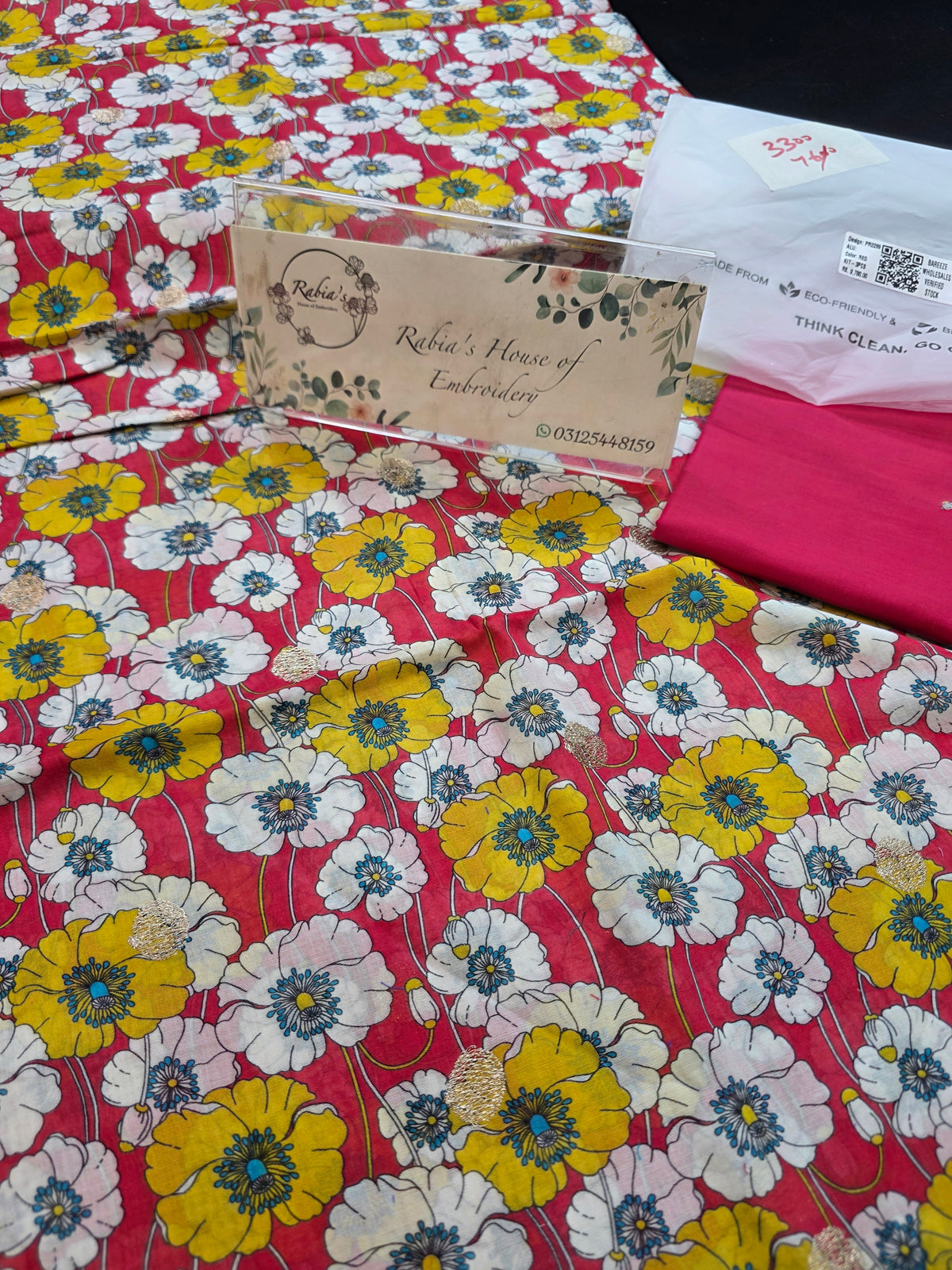 Bareeze printed plus embroidered RETURN PARCEL