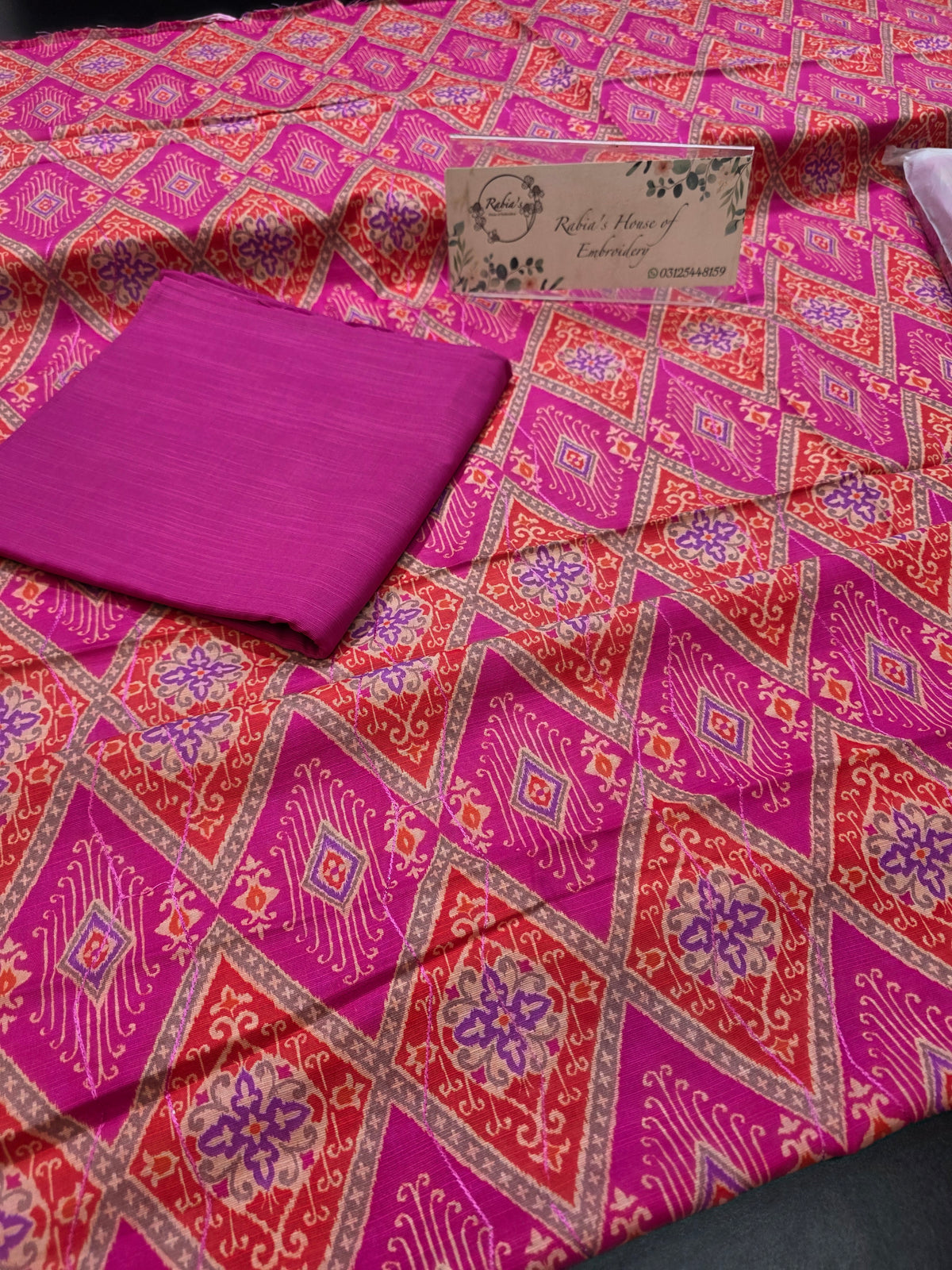 Bareeze printed plus embroidered khadder (SHAWL)