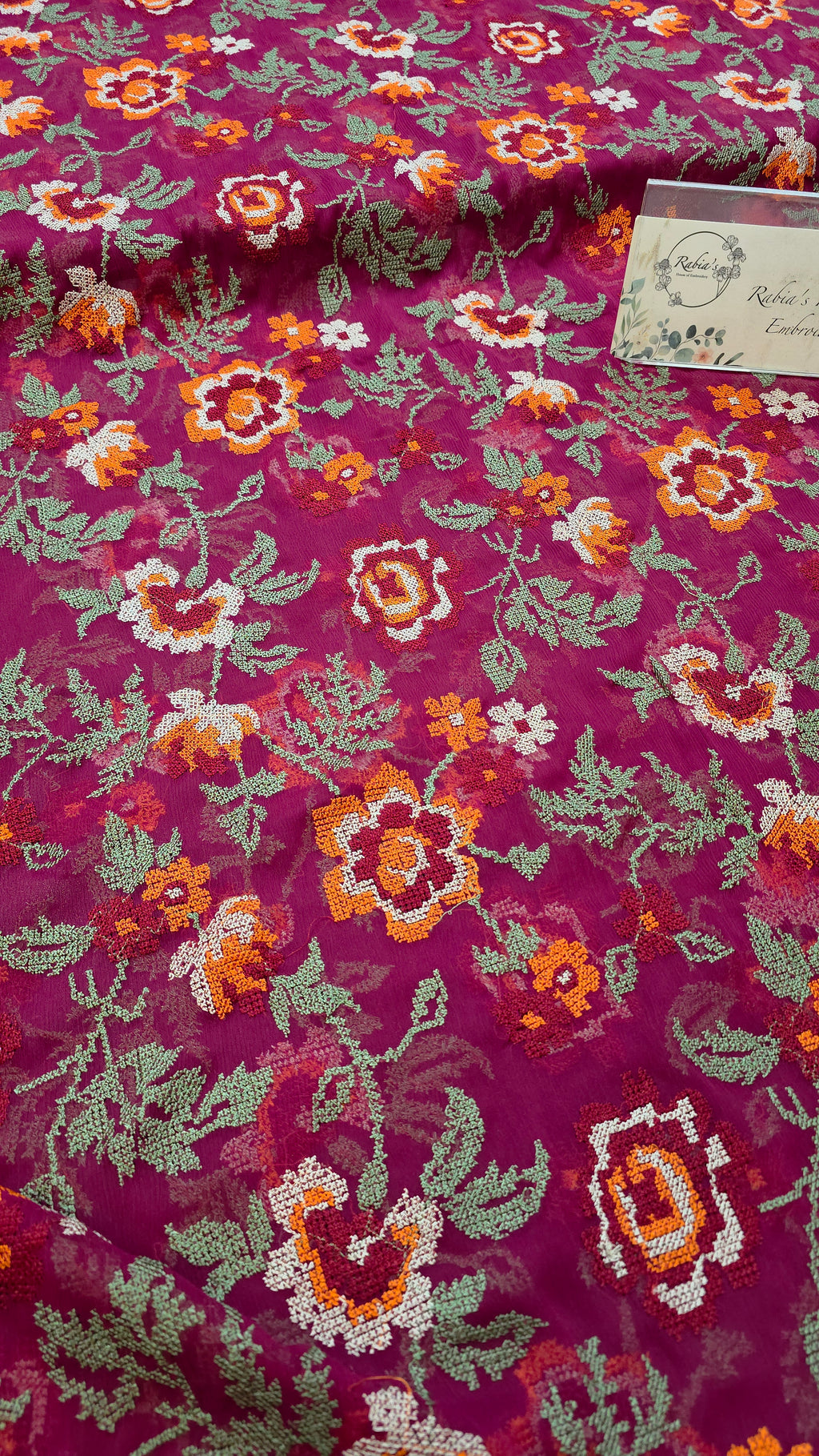 Chiffon allover embroidered ( Shirt and duppatta)