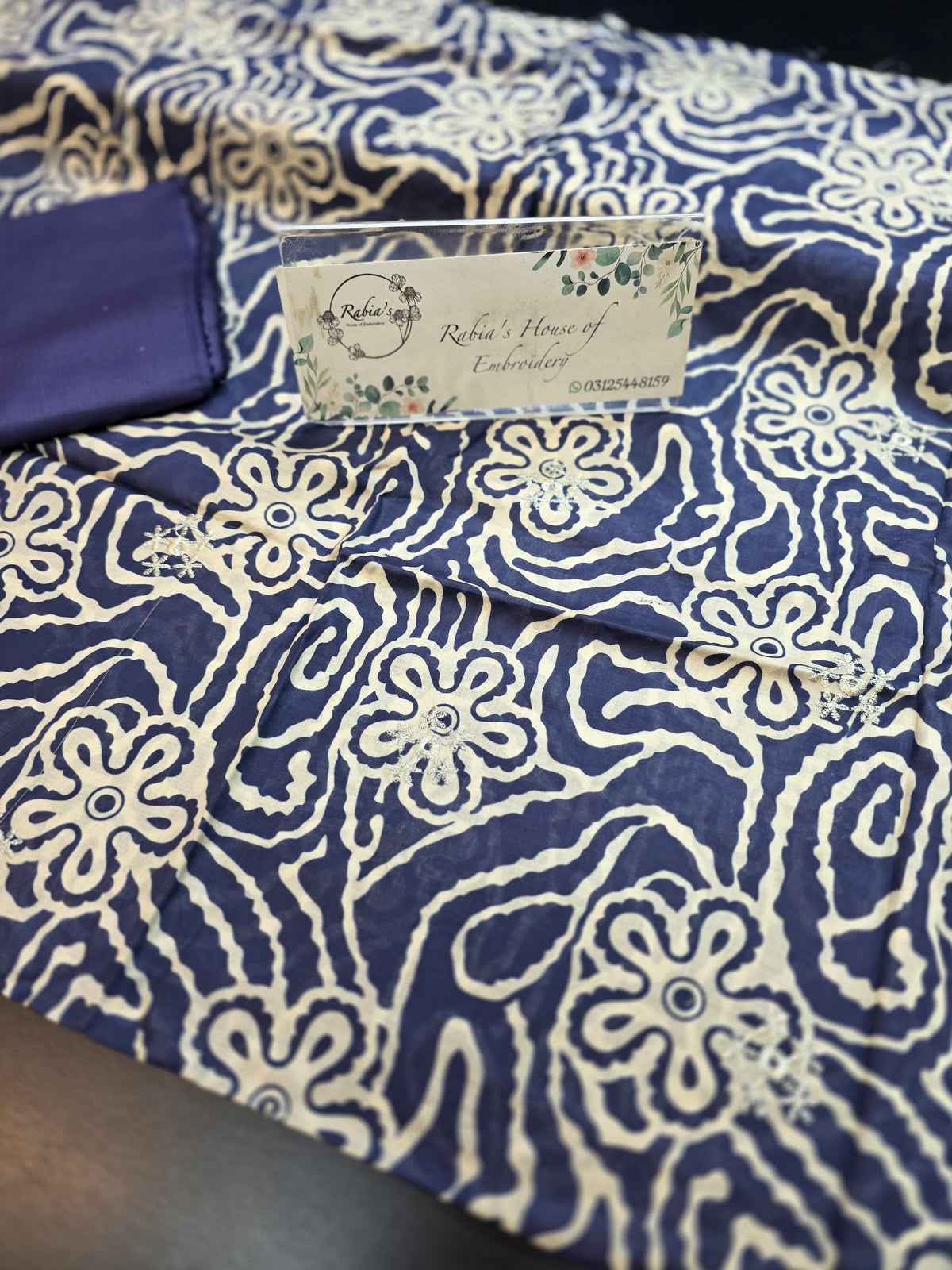 Bareeze printed plus embroidered RETURN PARCELS LAWN DUPPATTA