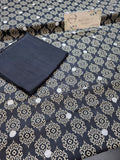 Bareeze printed plus embroidered khadder