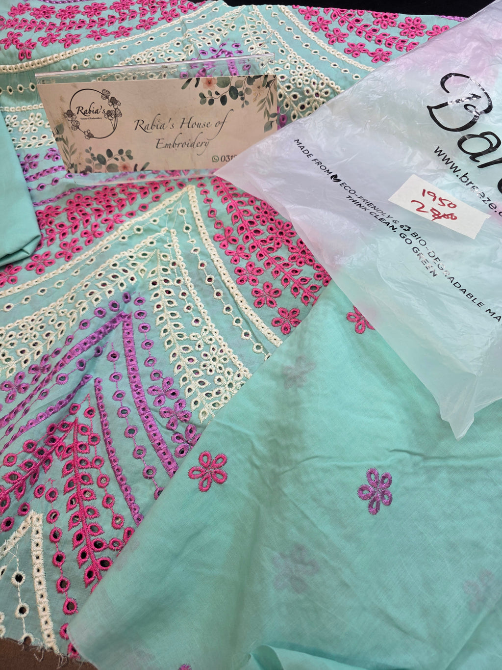 Bareeze embroidered lawn 2pc RETURN PARCEL