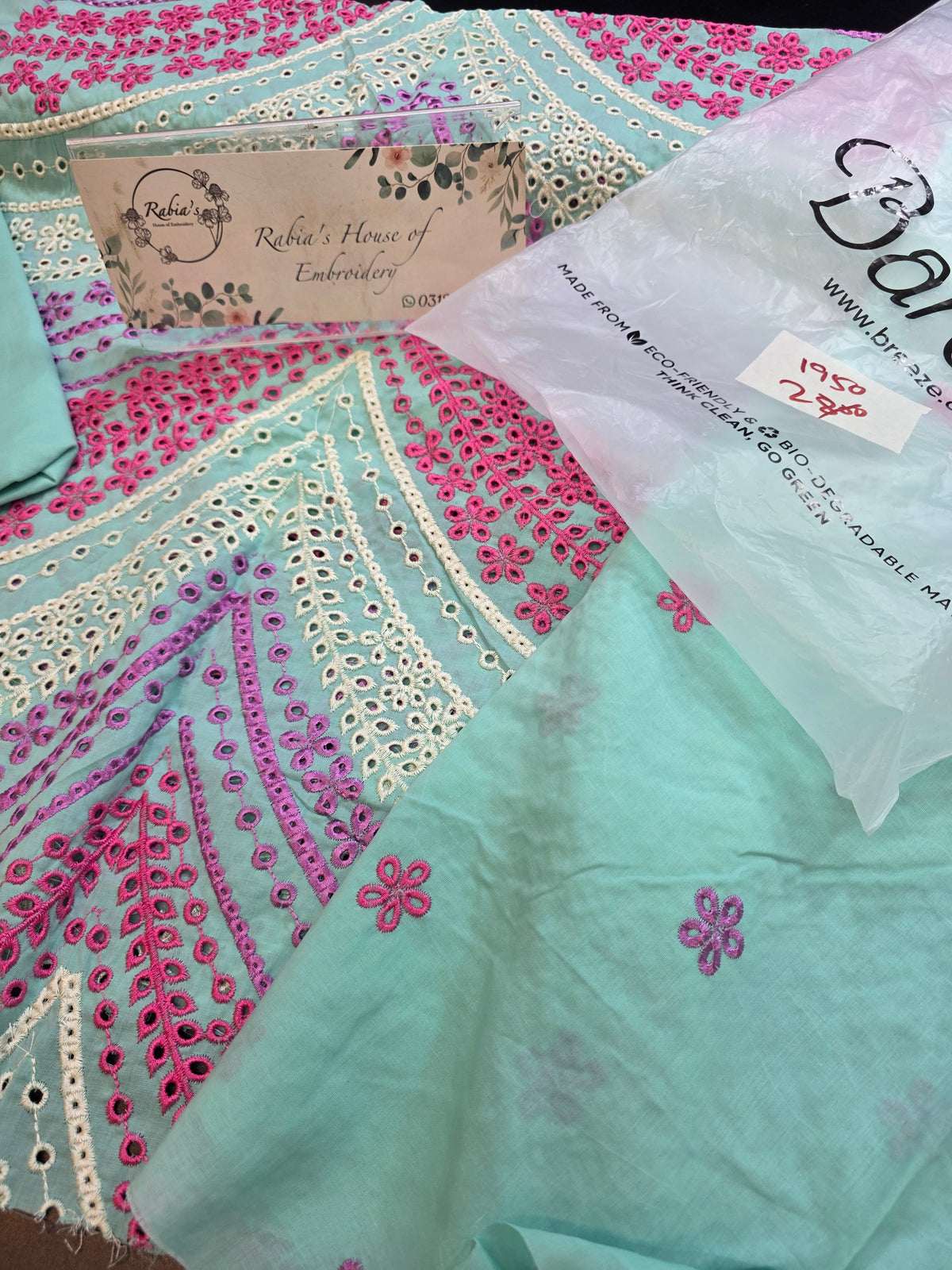 Bareeze embroidered lawn 2pc RETURN PARCEL
