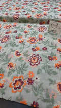 Chiffon allover embroidered shirt and duppatta