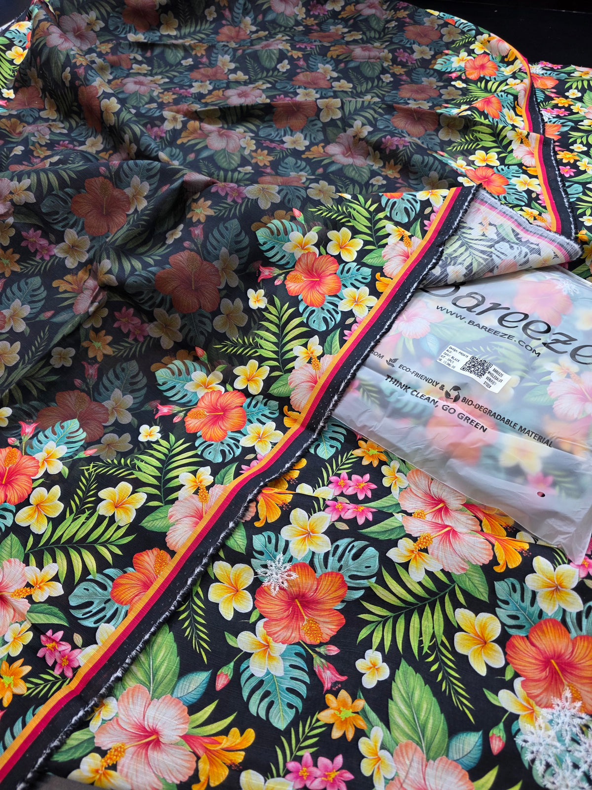 Bareeze printed plus embroidered khadder (SHAWL)