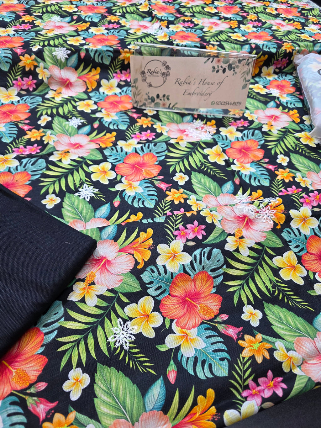 Bareeze printed plus embroidered khadder (SHAWL)