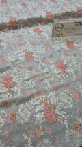 Chiffon allover embroidered shirt and duppatta