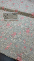 Chiffon allover embroidered shirt and duppatta